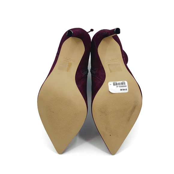Aldo Suede Heeled Boots w/ Lace Up Back - Picture 8 of 8
